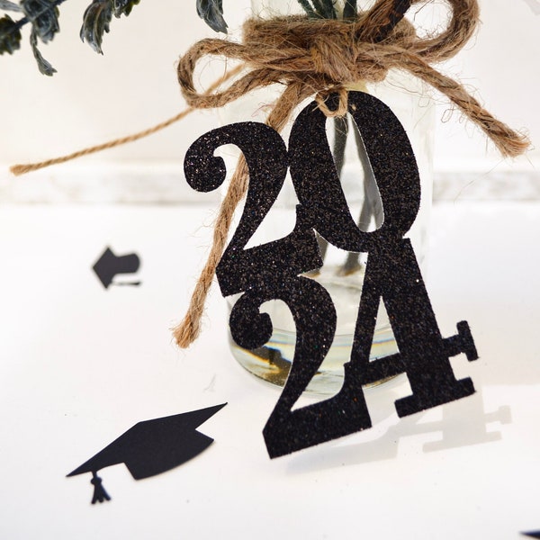 2024 tags, 2024 cut out, Graduation party decorations 2024, Graduation Cut outs, 2024 Mason jar tags , class of 2024, Graduation Decoration