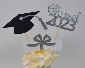 2024 Graduation decorations, Graduation Centerpiece Sticks, class of 2024, Graduation party Decoration, 2024 picks, Graduation Decor 2024