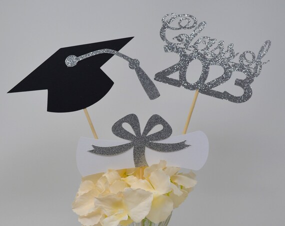 2023 Graduation decorations, Graduation Centerpiece Sticks, class of 2023, Graduation party Decoration, 2023 picks, Graduation Decor 2023