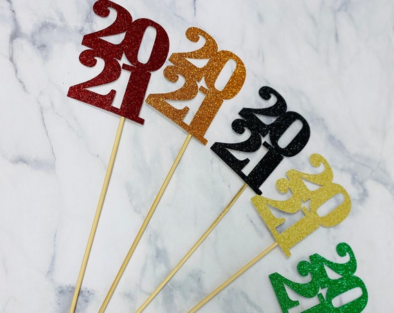2022 Graduation decorations, Graduation Centerpiece Sticks, class of 2022, Graduation party Decoration, 2022 picks, Graduation Decor 2022