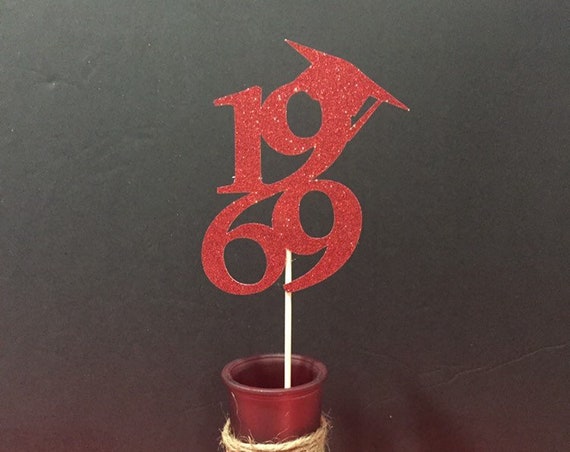 Set of 3 sticks, reunion, 1969 Class Reunion, 50 years class Anniversary, 50th Celebration, Centerpieces, Class Reunion Decoration