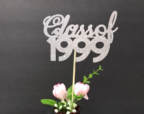Class of 1999, Class Reunion Centerpiece, 20 years class Anniversary, 20th Celebration, Centerpieces, Class Reunion Decoration