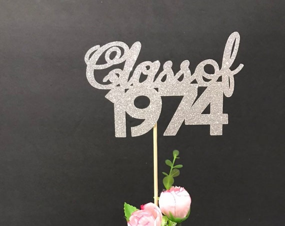 Class of 1974, Class Reunion Centerpiece, 45 years class Anniversary, 45th Celebration, Centerpieces, Class Reunion Decoration