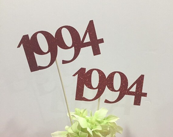 Set of 3 sticks, Class Reunion Centerpiece, 25 years class Anniversary, 25th Celebration, Centerpieces, Class Reunion Decoration