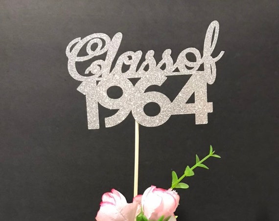 Class of 1964, Class Reunion Centerpiece, 55 years class Anniversary, 55th Celebration, Centerpieces, Class Reunion Decoration