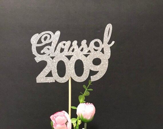 Class of 2009, Class Reunion Centerpiece, 10 years class Anniversary, 10th Celebration, Centerpieces, Class Reunion Decoration