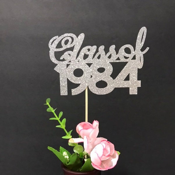 Class of 1984, Class Reunion Centerpiece, 35 years class Anniversary, 35th Celebration, Centerpieces, Class Reunion Decoration