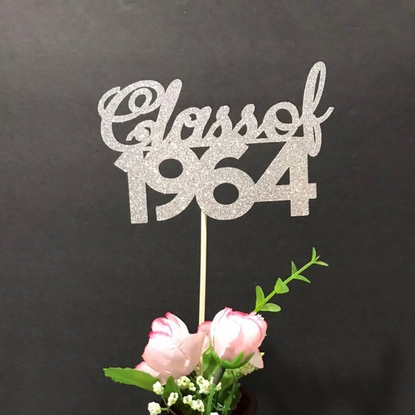 Class of 1964, Class Reunion Centerpiece, 55 years class Anniversary, 55th Celebration, Centerpieces, Class Reunion Decoration