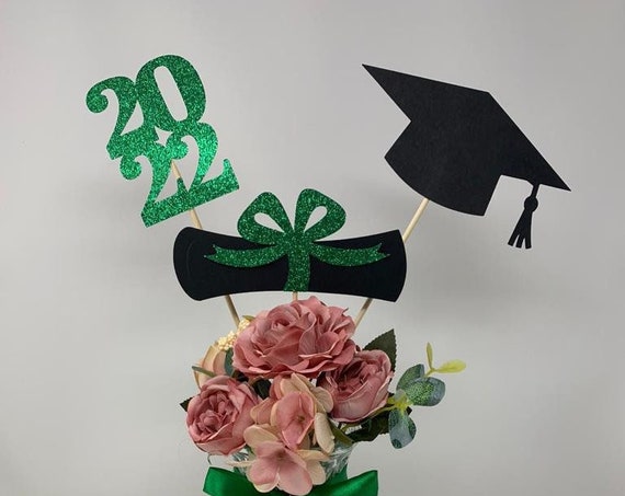 2022 Graduation decorations, Graduation Centerpiece Sticks, class of 2022, Graduation party Decoration, 2022 picks, Graduation Decor 2022