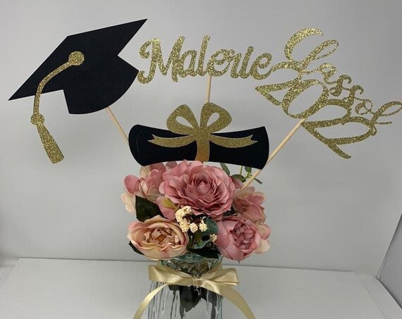 Graduation party decorations 2022, Graduation Centerpiece Sticks, Grad 2022, custom name centerpiece, Graduation table decor, Class of 2022