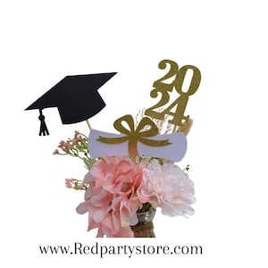 2024 Graduation decorations, Graduation Centerpiece Sticks, class of 2024, Graduation party Decoration, 2024 picks, Graduation Decor 2024