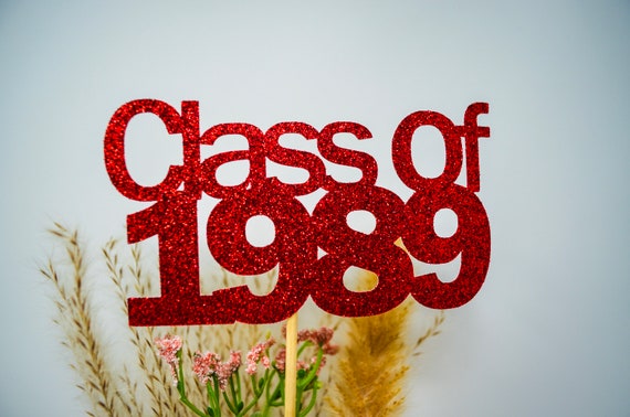 Class of 1989, 1989 Class Reunion Centerpiece, High School Reunion, 35th Reunion, Centerpieces, Class Reunion Decoration, 1979 centerpiece