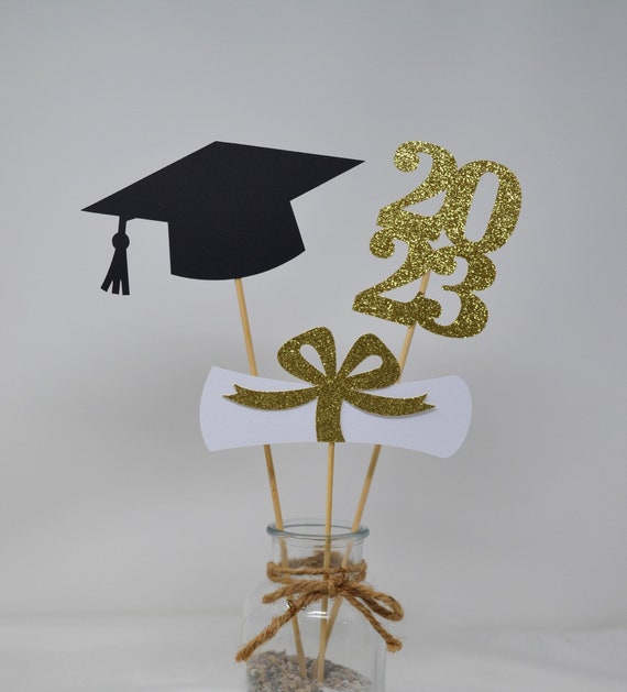 2024 Graduation decorations, Graduation Centerpiece Sticks, class of 2024, Graduation party Decoration, 2024 picks, Graduation Decor 2024