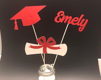 Graduation party decorations 2026, Graduation Centerpiece Sticks, Grad 2026, custom name centerpiece, Graduation table decor, Class of 2026