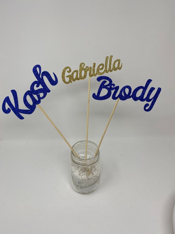 Personalized Name, Name Sticks, Personalized Name Centerpiece Sticks, Party Decorations, Customized Name