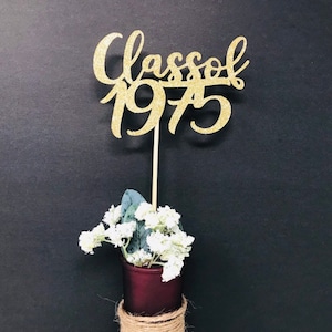 Class of 1975, Class Reunion Centerpiece, 45 years class Anniversary, 45th Celebration, Centerpieces, Class Reunion Decoration, year 1975