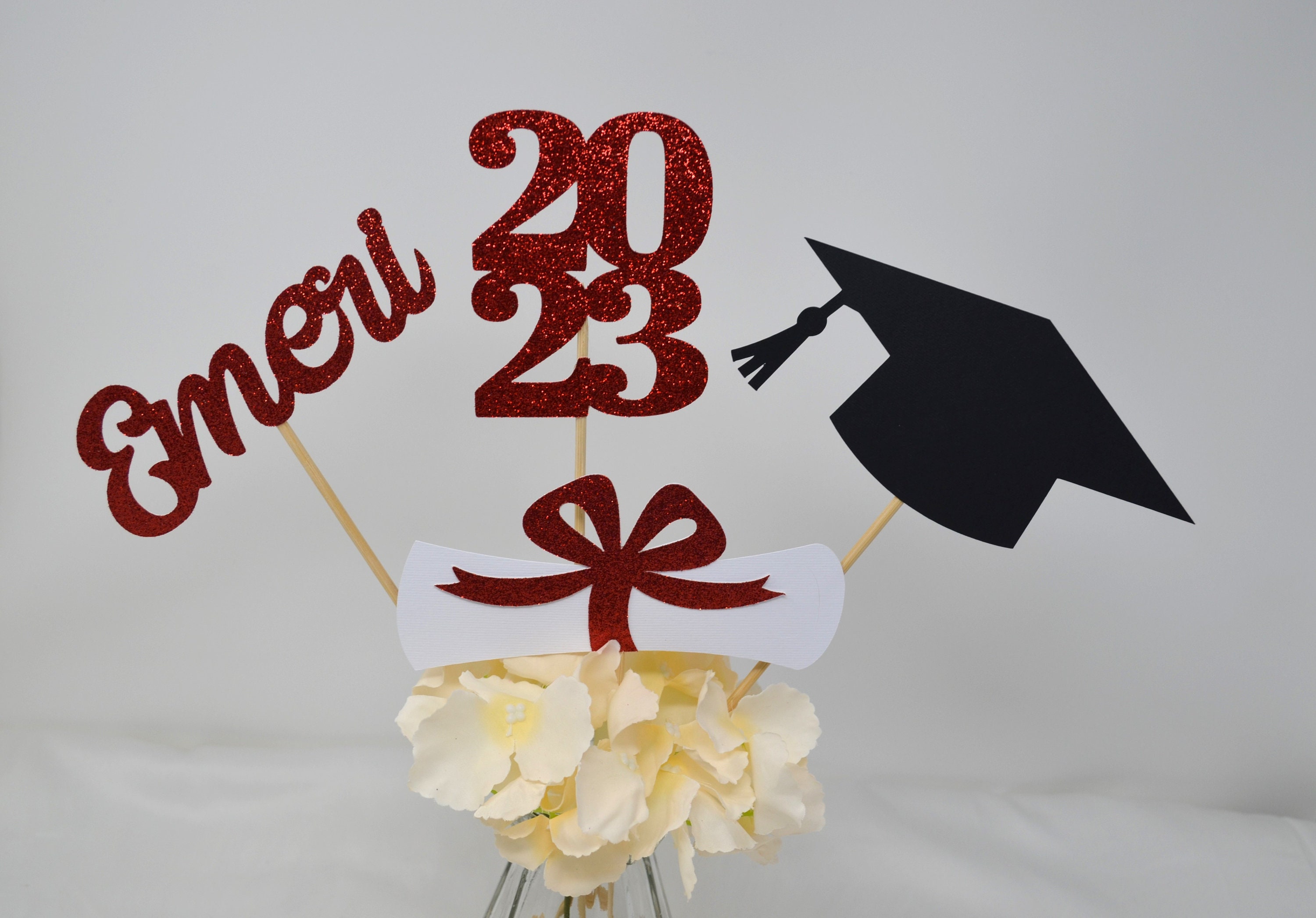 #034;2023" or "2024" Graduation Centerpiece Table