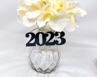 Set of 6, Graduation party decorations,  2024 cutout,  4" glitter Paper Die Cut, 2024 glitter decoration, Graduation party - Prom 2024