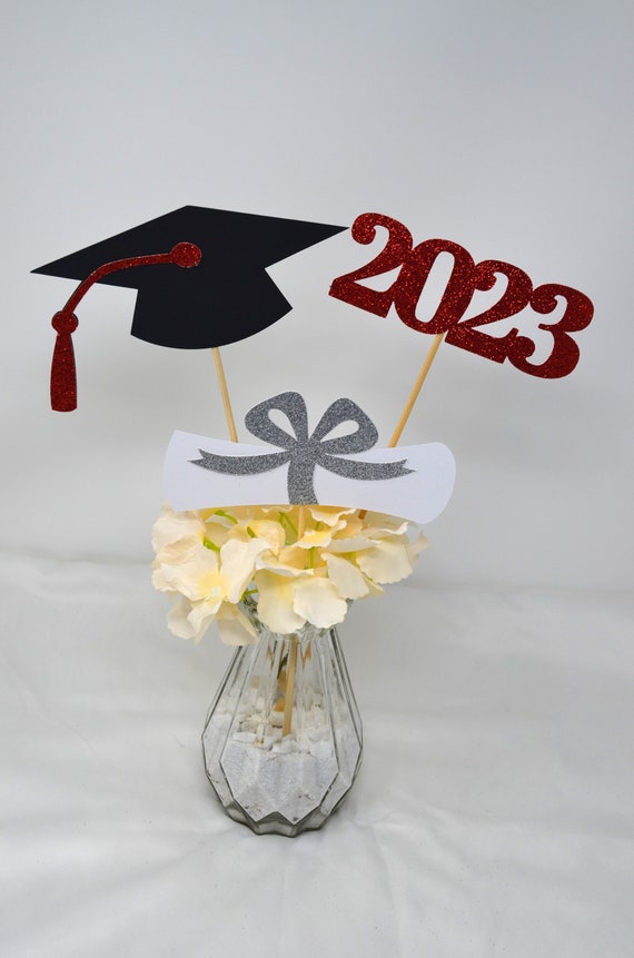 2023 Graduation decorations, Graduation Centerpiece Sticks, class of 2023, Graduation party Decoration, 2023 picks, Graduation Decor 2023