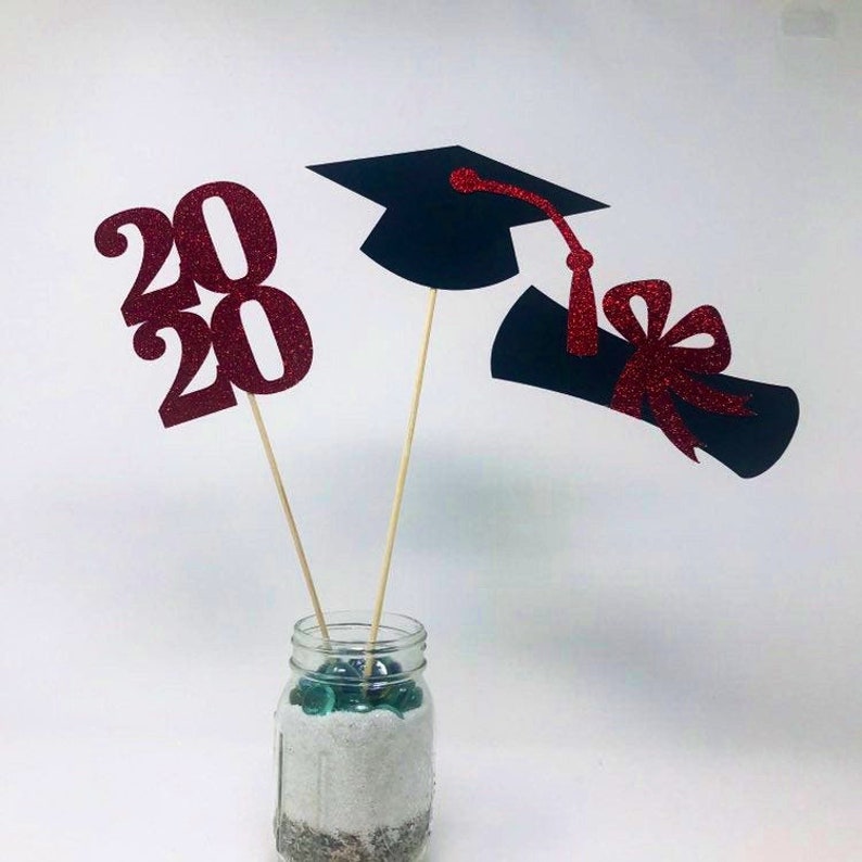 2023 Graduation Decorations Graduation Centerpiece Sticks Etsy