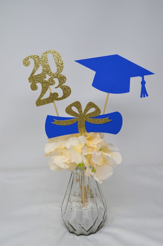 2023 Graduation decorations, Graduation Centerpiece Sticks, class of 2023, Graduation party Decoration, 2023 picks, Graduation Decor 2023