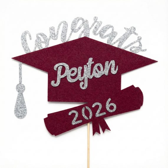 Class of 2026 Topper, 2026 graduation prop, Graduation 2026, Prom 2026, 2026 Graduation, Class of 2026, 2026 Decoration, 2026 Centerpiece