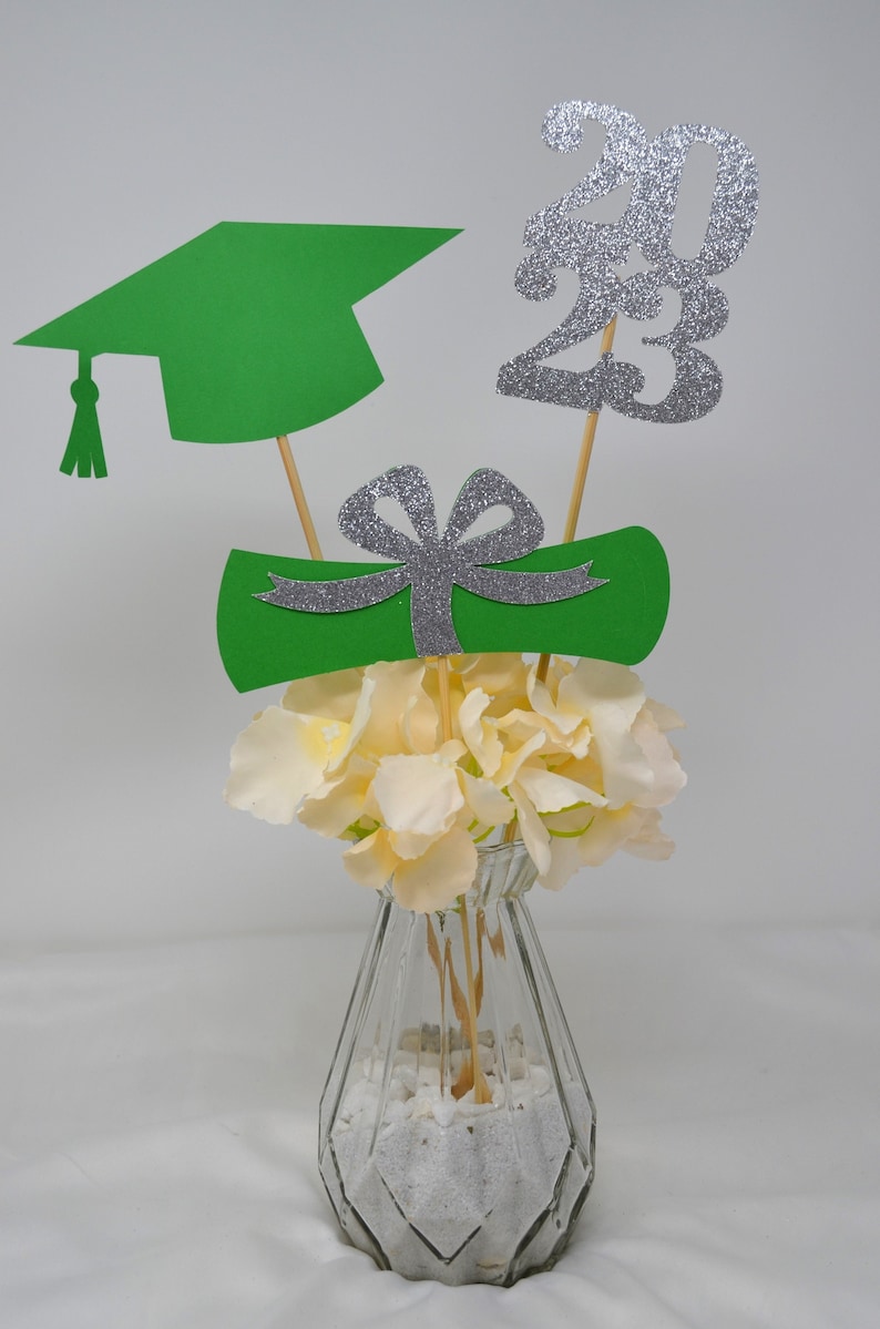 2023 Graduation Decorations Graduation Centerpiece Sticks Etsy