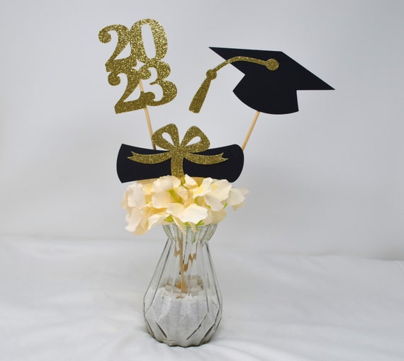 2024 Graduation decorations, Graduation Centerpiece Sticks, class of 2024, Graduation party Decoration, 2024 picks, Graduation Decor 2024