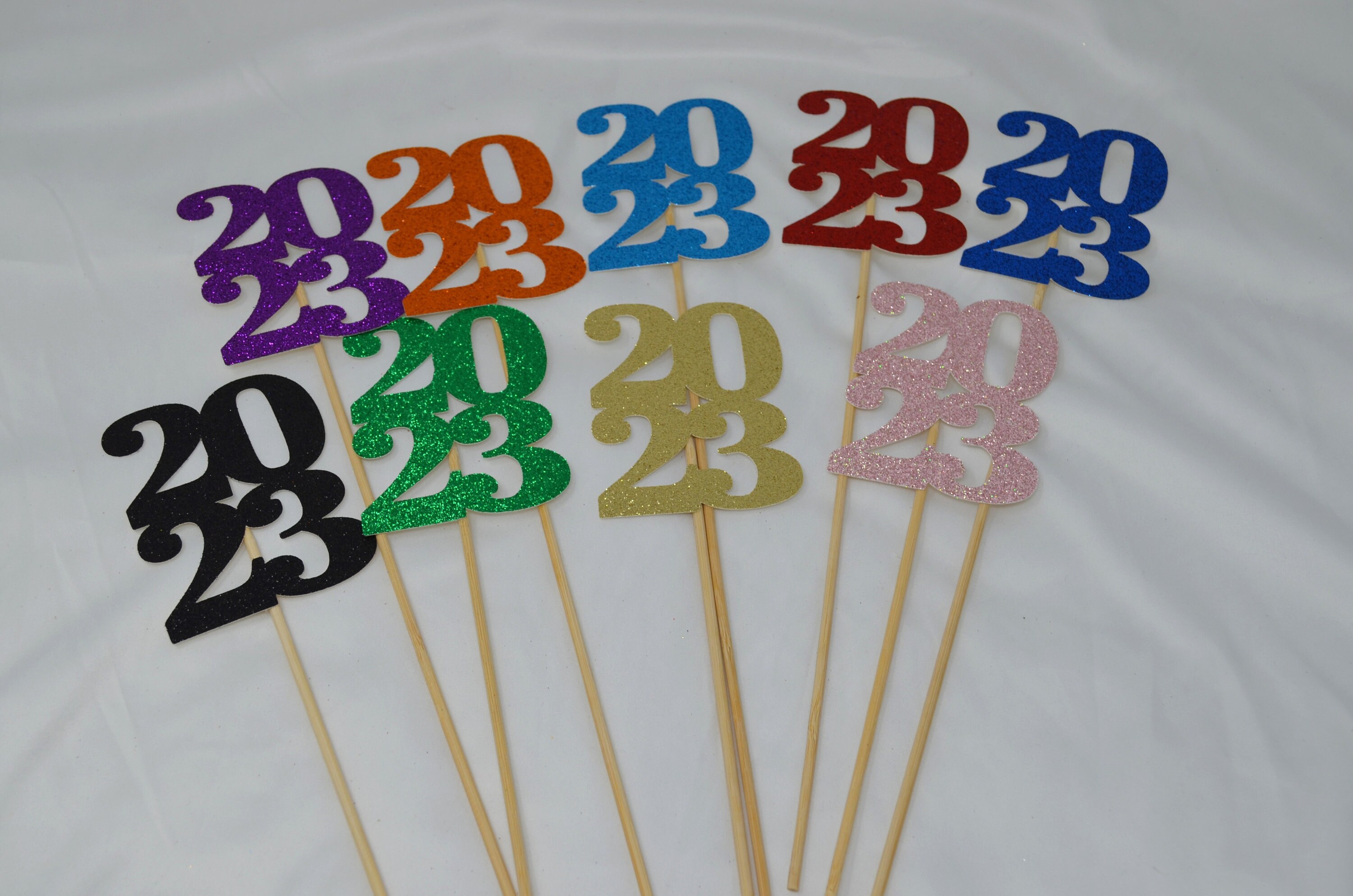 2024 Graduation Decorations, Graduation Centerpiece Sticks, Class of 2024,  Graduation Party Decoration, 2024 Picks, Graduation Decor 2024 