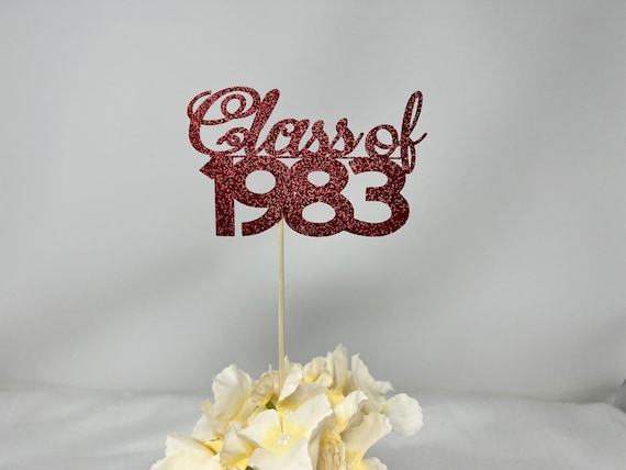 Class of 1983, Class Reunion Centerpiece, 40 years class Anniversary, 40th Celebration, Centerpieces, Class Reunion Decoration