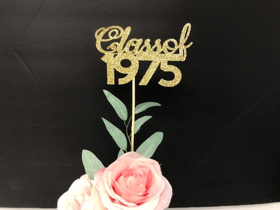 Class of 1975, Class Reunion Centerpiece, 45 years class Anniversary, 45th Celebration, Centerpieces, Class Reunion Decoration, year 1975