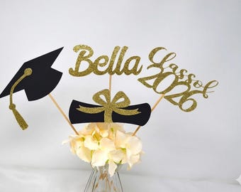Personalized Graduation centerpieces 2026, Graduation Centerpiece Sticks, Grad 2026, name centerpiece, Graduation decoration, Class of 2026