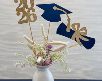 2026 Graduation Centerpieces, Graduation Centerpiece Sticks, class of 2026, Graduation party Decoration, 2026 picks, Graduation 2026