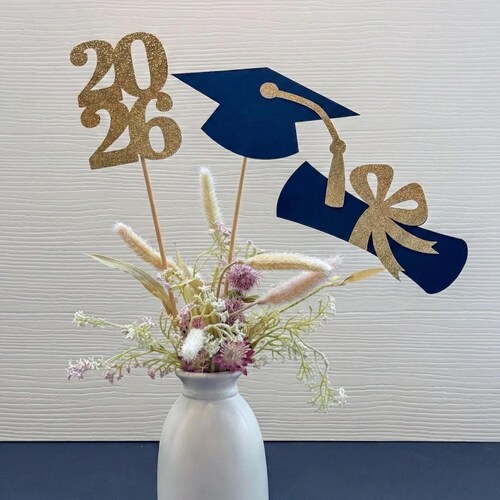 2026 Graduation Centerpieces, Graduation Centerpiece Sticks, class of 2026, Graduation party Decoration, 2026 picks, Graduation 2026