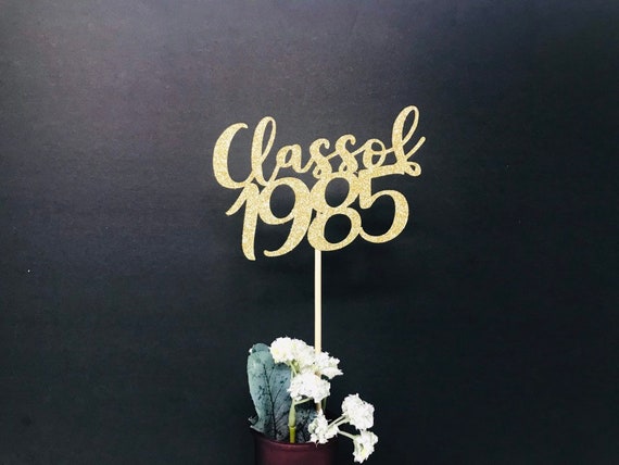 Class of 1985, Class Reunion Centerpiece, 35 years class Anniversary, 35th Celebration, Centerpieces, Class Reunion Decoration