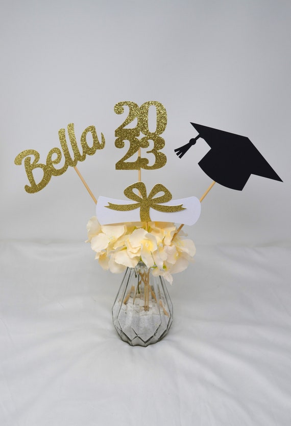 2024 Graduation decorations, Graduation Centerpiece Sticks, class of 2024,  Graduation party Decoration, 2024 picks, Graduation Decor 2024