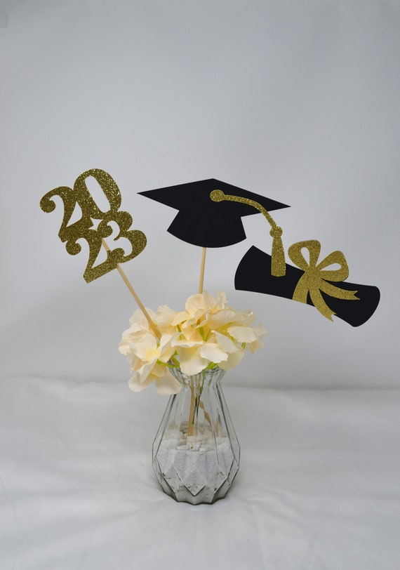 2024 Graduation decorations, Graduation Centerpiece Sticks, class of 2024, Graduation party Decoration, 2024 picks, Graduation Decor 2024