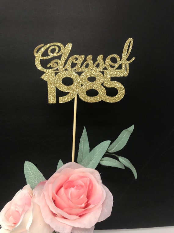 Class of 1985, Class Reunion Centerpiece, 35 years class Anniversary, 35th Celebration, Centerpieces, Class Reunion Decoration