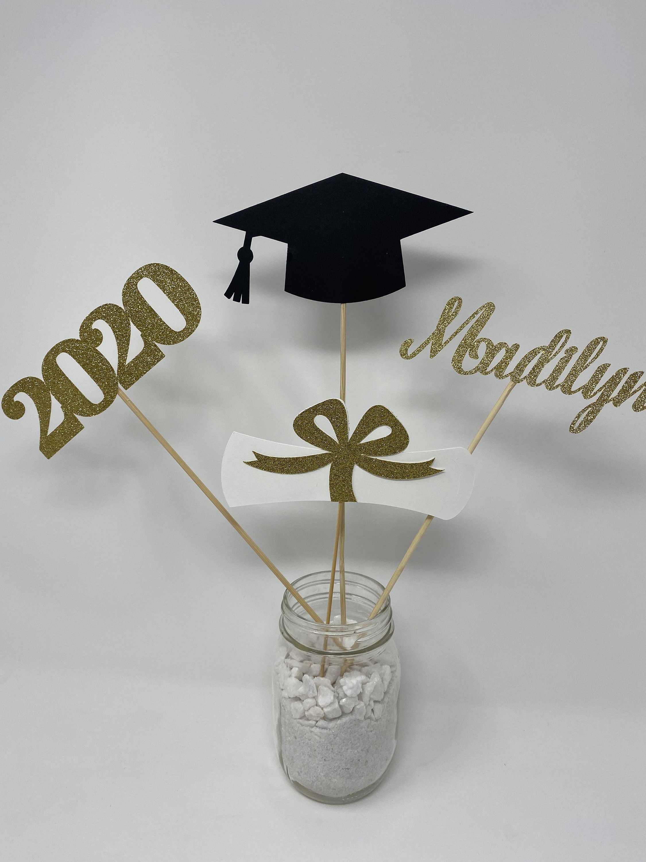 #034;2023" or "2024" Graduation Centerpiece Table