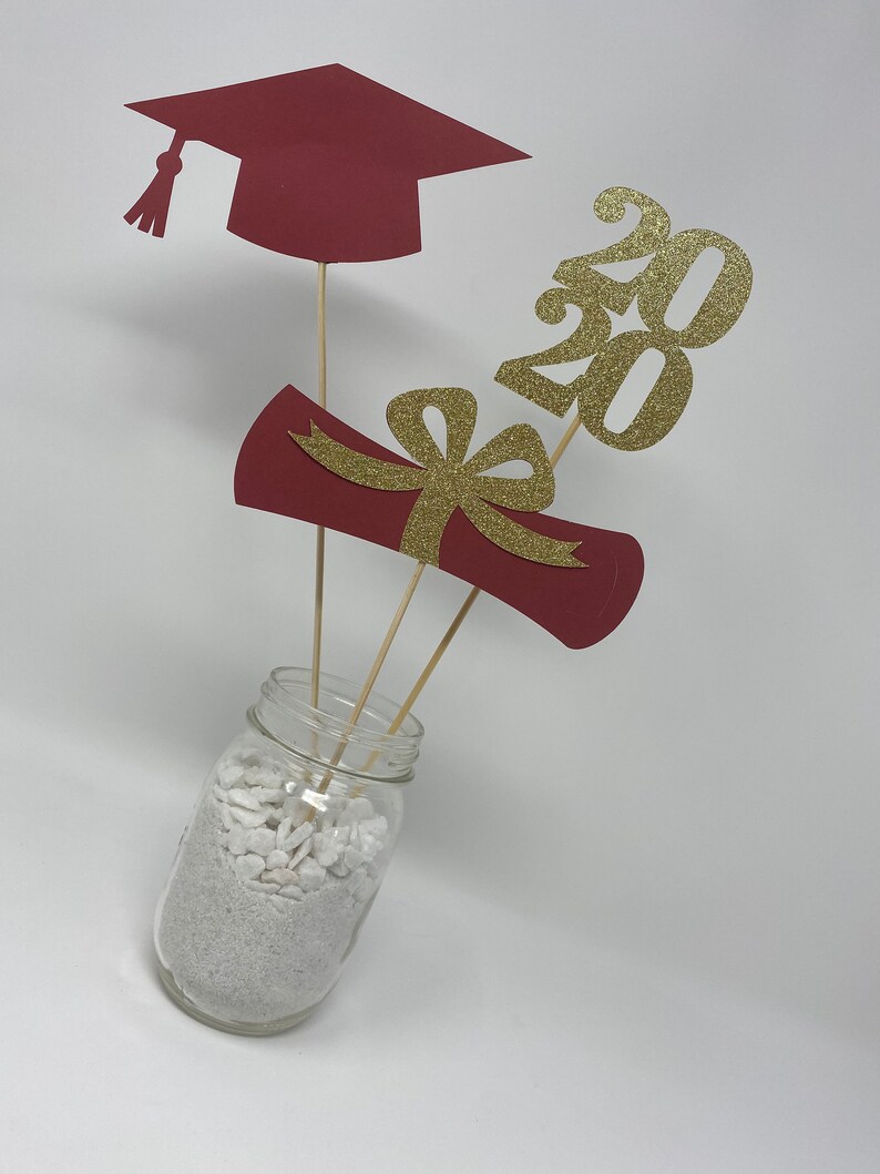 2023 Graduation Decorations Graduation Centerpiece Sticks Etsy