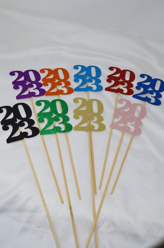 2024 Graduation decorations, Graduation Centerpiece Sticks, class of 2024, Graduation party Decoration, 2024 picks, Graduation Decor 2024