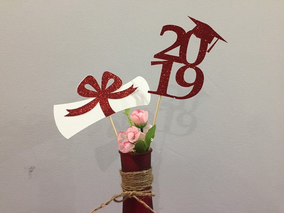 2024 Graduation decorations, Graduation Centerpiece Sticks, class of 2024, Graduation party Decoration, 2024 picks, Graduation Decor 2024