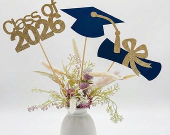 2026 Graduation decorations, Graduation Centerpiece Sticks, class of 2026, Graduation party Decoration, 2026 picks, Graduation 2026 props