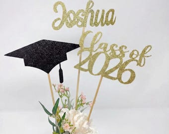 Personalized Graduation centerpieces 2026, Graduation Centerpiece Sticks, Grad 2026, name centerpiece, Graduation decoration, Class of 2026