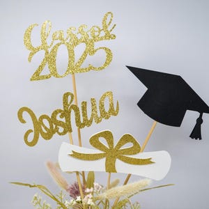 Graduation party decorations 2025, Graduation Centerpiece Sticks, Grad 2025, custom name centerpiece, Graduation table décor, Class of 2025