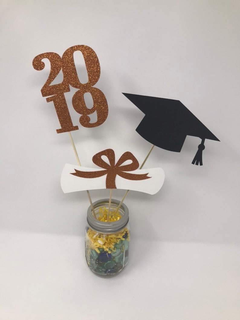 Graduation party decorations 2021 Cap class of 2021 graduation decorations Graduation Centerpiece Sticks Diploma Grad prom 2021