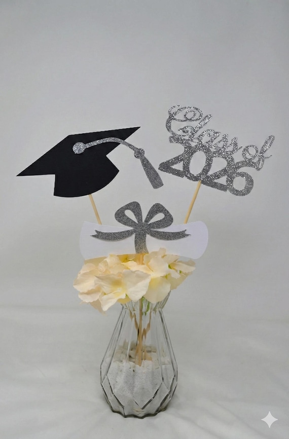 Personalized Graduation centerpieces 2026, Graduation Centerpiece Sticks, Grad 2026, name centerpiece, Graduation decoration, Class of 2026