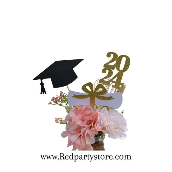 2024 Graduation decorations, Graduation Centerpiece Sticks, class of 2024, Graduation party Decoration, 2024 picks, Graduation Decor 2024