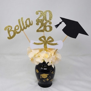 Graduation party decorations 2026, Graduation Centerpiece Sticks, Grad 2026, custom name centerpiece, Graduation table decor, Class of 2026