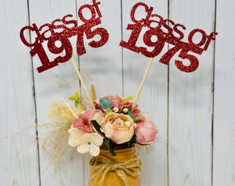 Class of 1975, Class Reunion Centerpiece, 50 years class Anniversary, 50th Celebration, Centerpieces, Class Reunion Decoration, year 1975